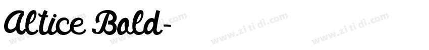 Altice Bold字体转换